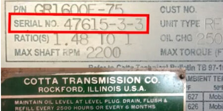 Identify Cotta Transmission