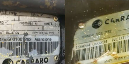Carraro spec tag identification