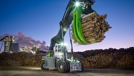 Edilog log stacker twin disc am370 pump drive