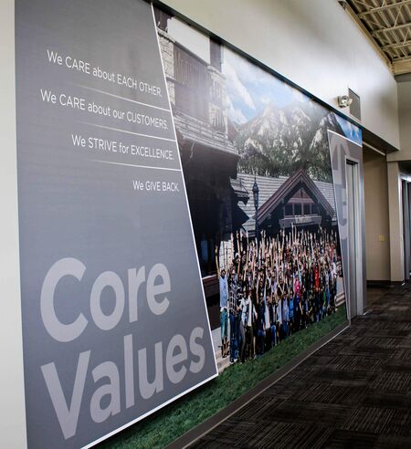 Core Values Wall