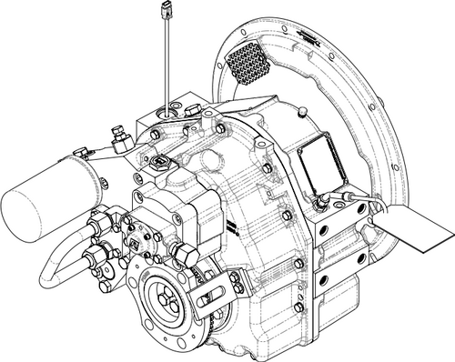 Twin Disc MGE 5065 SC Hybrid Electric Marine Transmission Twin Disc MGE 5065 SC Hybrid Electric Marine Transmission